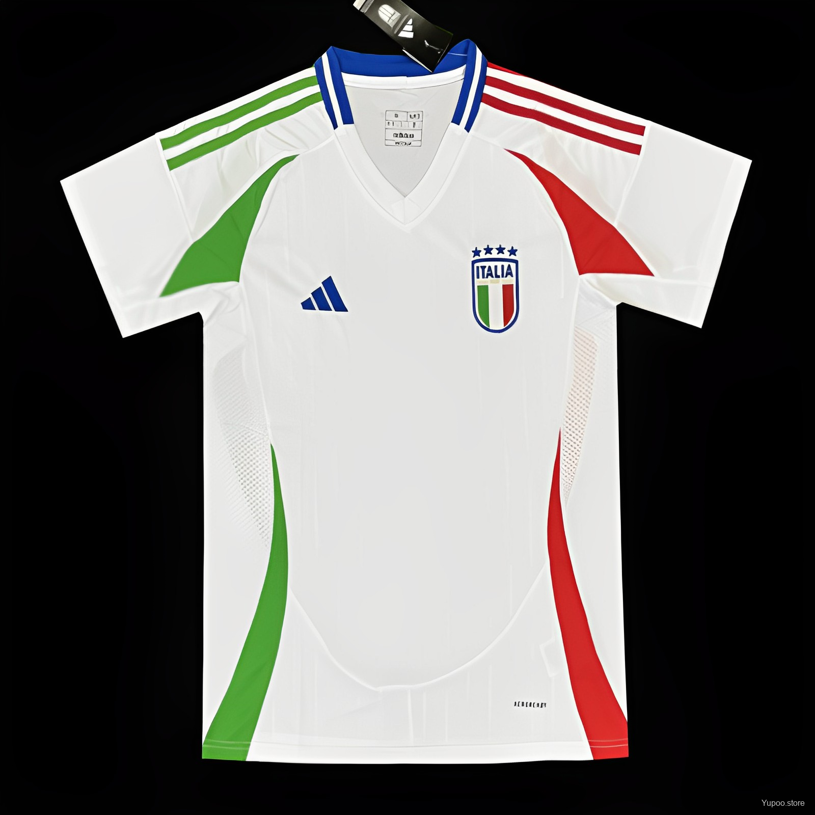 Camiseta de fútbol Italia 2024 VISITANTE MANGA CORTA VERSION FAN